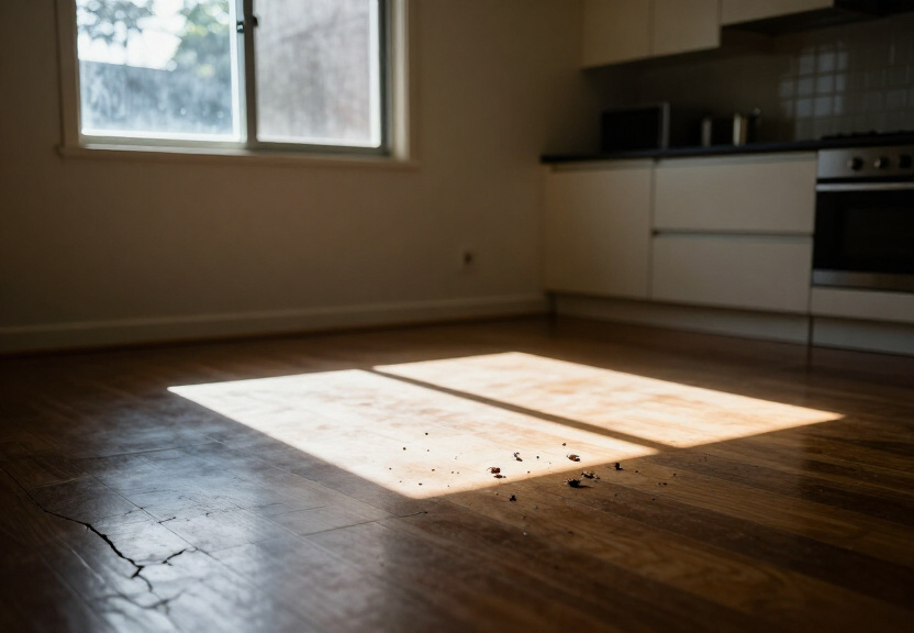 Termite damage in a Greenacre home before treatment